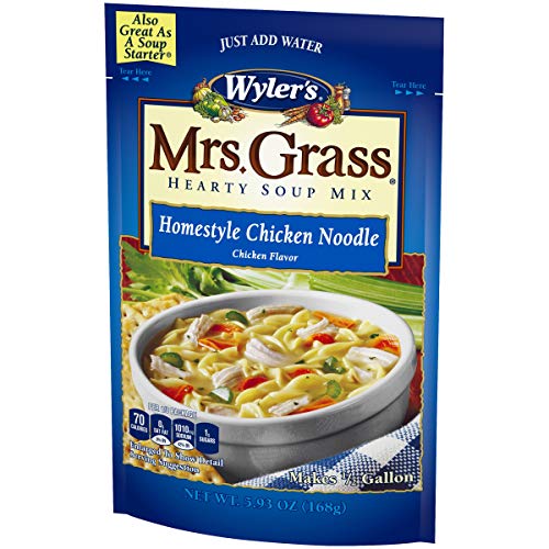 Mrs. Grass Homestyle Chicken Noodle Hearty Soup Mix 5.93 Ounce,