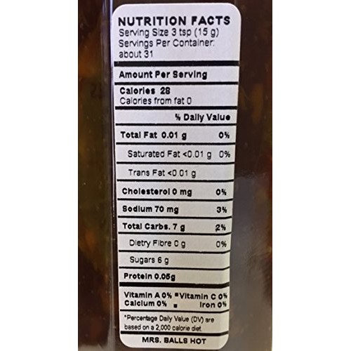 Mrs Balls Variety Sampler Selection of 4 flavors Original,Peach,...