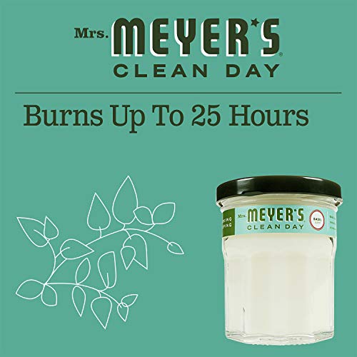 Mrs. Meyers Clean Day Scented Soy Aromatherapy Candle, 25 Hour