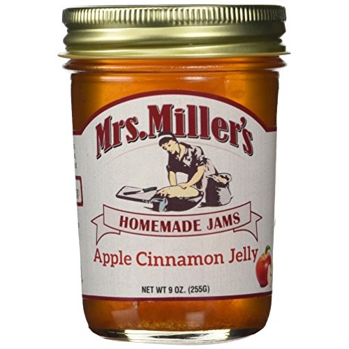Mrs Millers Apple Cinnamon Jelly Amish Made ~ 2 / 8 Oz. Jars