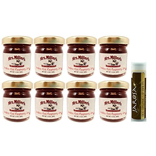 Mrs. Millers Amish Homemade Seedless Red Raspberry Jam Minis 1.