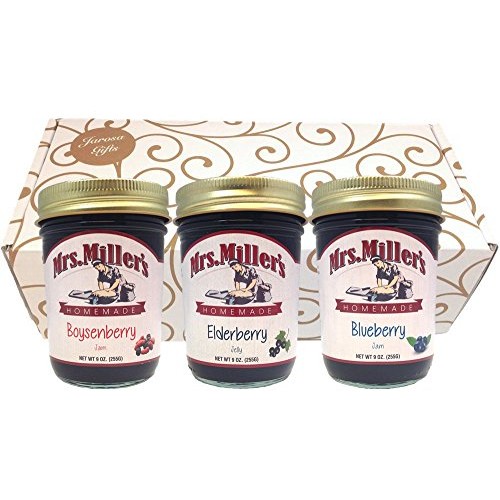 Favorite Berries Gift Assortment Box - 3 Jar Sampler, Variety Pa