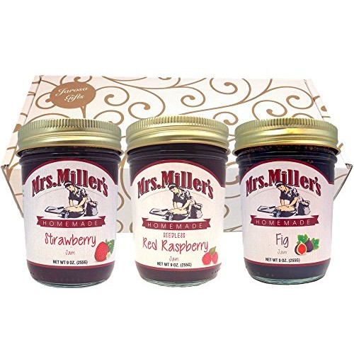 Favorite Jams Gift Assortment Box - 3 Jar Sampler, Variety Pack