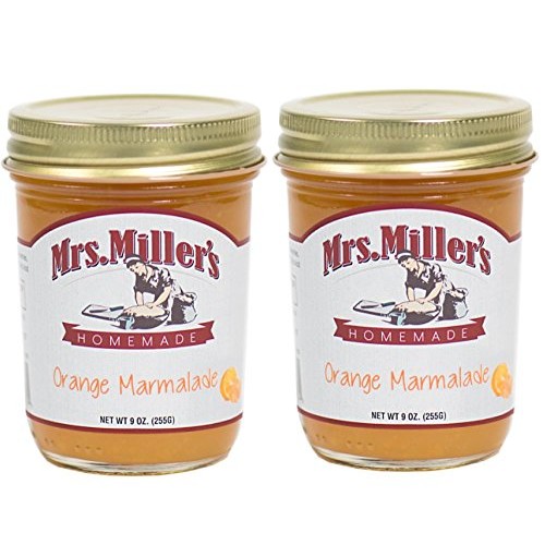 Mrs Millers Amish Made Orange Marmalade 9 Ounces - 2 Pack