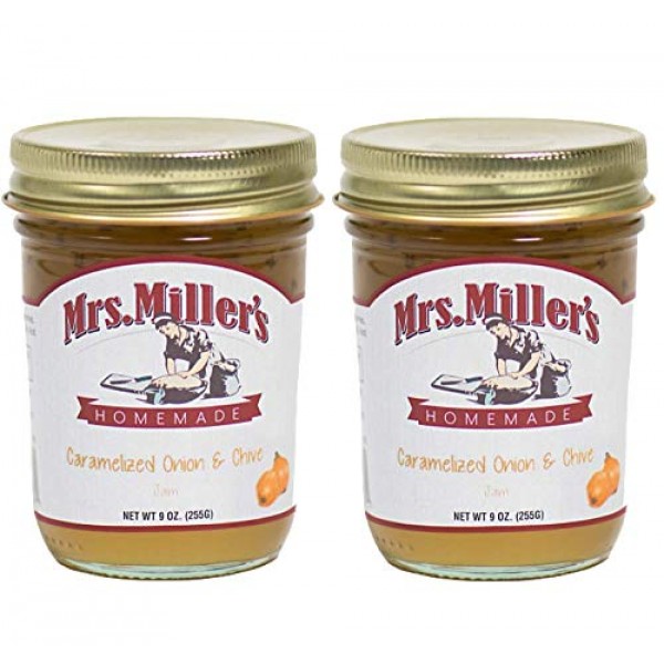 Mrs. Millers Amish Homemade Caramelized Onion &Amp; Chive Jam 9 Oun