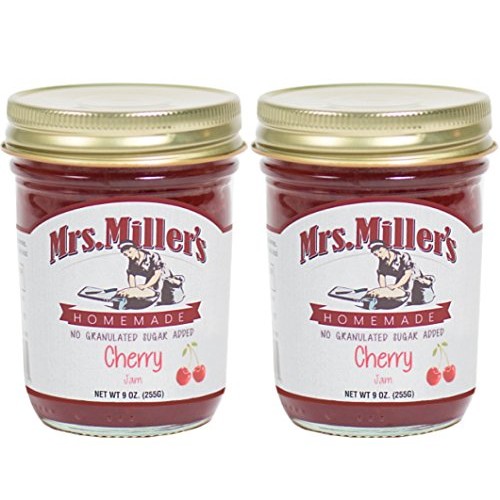 Mrs. Millers Amish Homemade Cherry No Granulated Sugar Added Ja