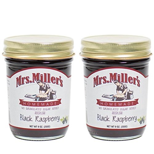 Mrs. Millers Amish Homemade Seedless Black Raspberry No Granula