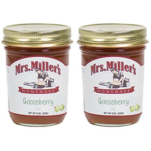Mrs. Millers Amish Homemade Gooseberry Jam 9 Ounces - Pack Of 2