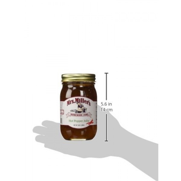 Mrs. Millers Amish Homemade Hot Pepper Jelly - 18 Oz 2 Jars-