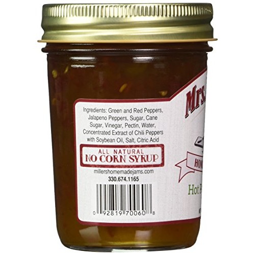 Mrs. Millers Amish Made Hot Pepper Jelly 9 Ounces - 2 Pack