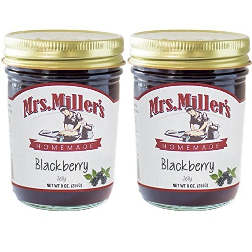 Mrs Millers Blackberry Jelly Amish Made ~ 2 / 9 Ounce Jars