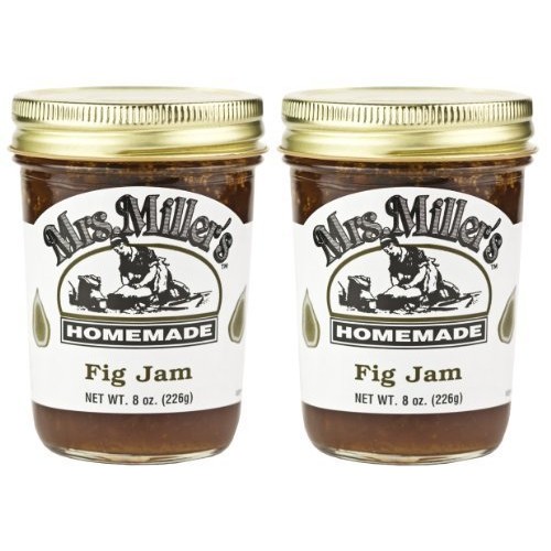 Mrs Millers Fig Jam Amish Made ~ 2 / 9 Oz. Jars By Mrs. Millers