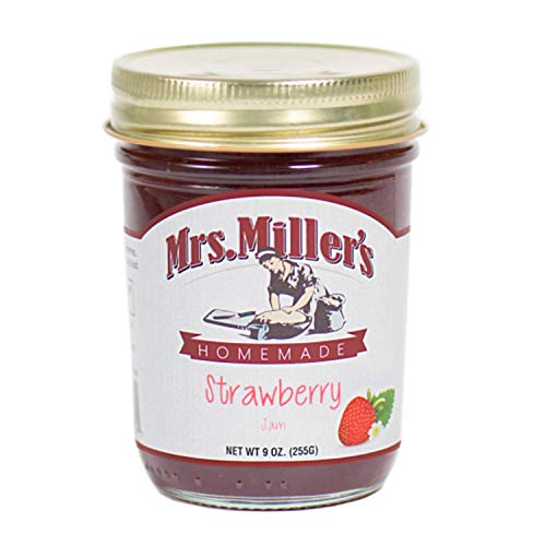 Mrs. Millers Homemade Jam, Strawberry, 9 Oz Pack - 3