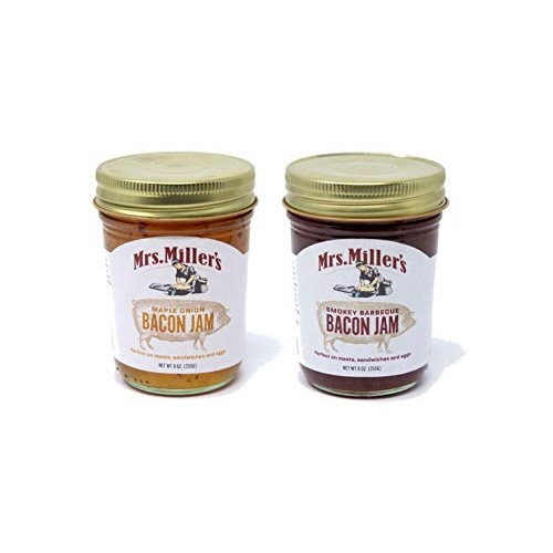 Mrs. Millers Homemade Maple Onion Bacon Jam &Amp; Smokey Bbq Bacon
