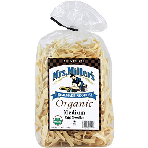 Mrs. Millers Homemade Organic Egg Noodles, Medium, 12 Oz Pack