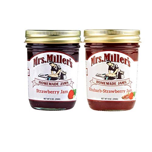 Mrs. Millers Homemade Strawberry Jam And Rhubarb Strawberry Jam