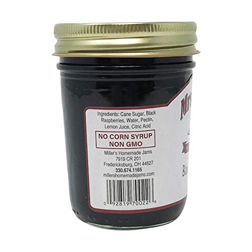 Mrs Millers, Jam Black Raspberry Seedless, 9 Ounce