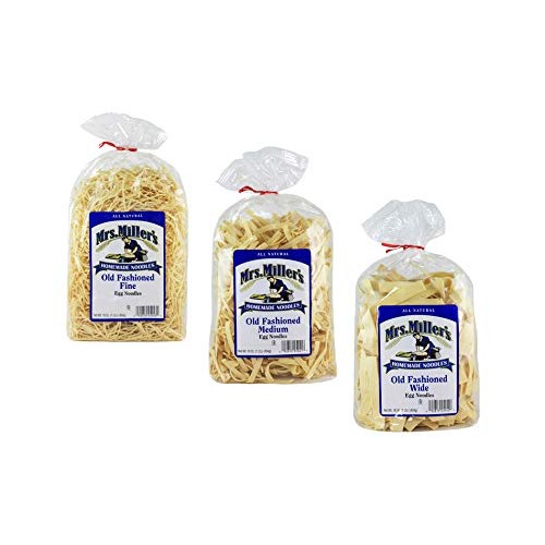Mrs. Millers Old Fashioned Fine, Medium And Wide Egg Noodles Va