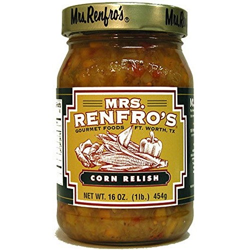 Mrs. Renfros Corn Relish, Gluten Free, No Added Sugar, 16 Oz Ja