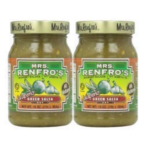 Mrs. Renfros Hot Green Jalapeno Salsa, 16 Oz Mrs. Renfros Hot Green Jalapeno Salsa, 16 Oz