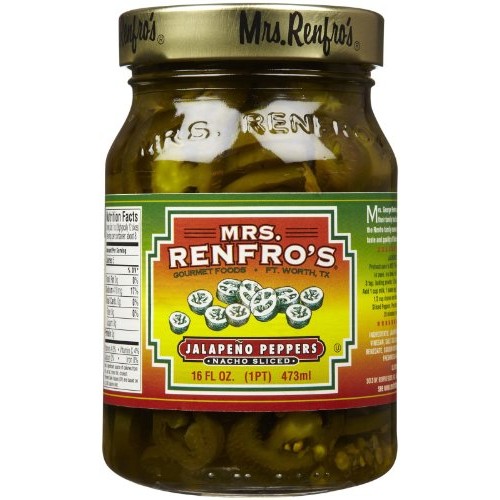 Mrs. Renfros Jalapeno Nacho Peppers, Sliced, 16 oz