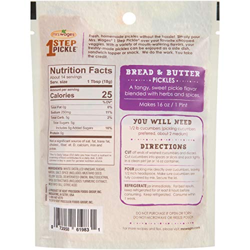 Mrs. Wages 1 Step Pickle Bread &Amp; Butter Ready-Made Pickling Mix,