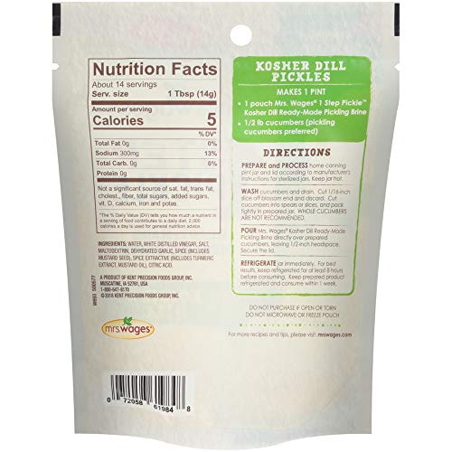 Mrs. Wages 1 Step Pickle Kosher Dill Ready-Made Pickling Mix Va