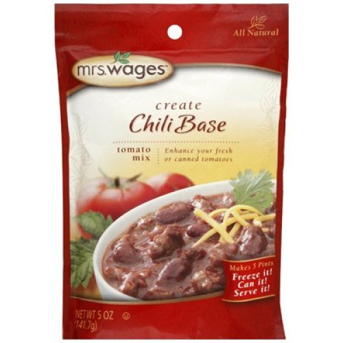Mrs. Wages W537-J4425 5 Oz Chili Base Mix Seasoning - Quantity 8
