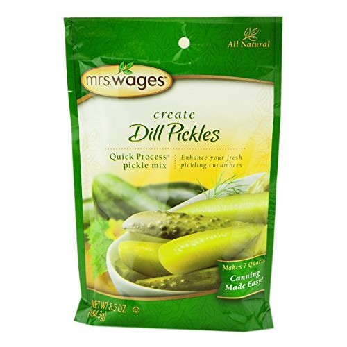 Mrs. Wages Dill Pickle Canning Seasoning Mix, 6.5 Oz. Pouch Pac