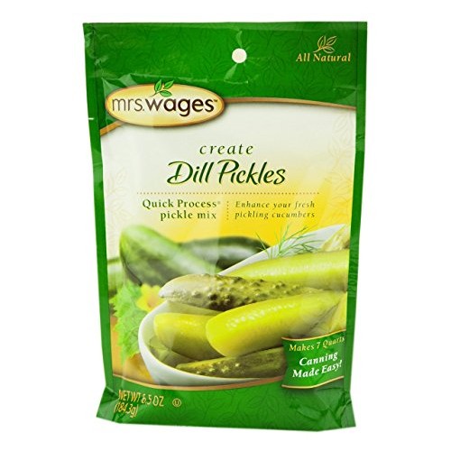 Mrs. Wages Dill Pickle Canning Seasoning Mix, 6.5 Oz. Pouch Pac