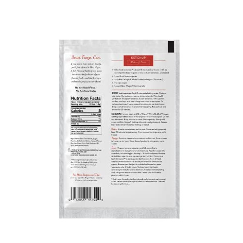 Mrs. Wages Ketchup Mix, 5 Oz Packet Pack Of 6 Mrs. Wages Ketchup Mix, 5 Oz Packet Pack Of 6