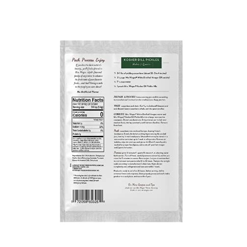 Mrs. Wages Kosher Dill Pickles Quick Process Mix 6.5 Ounce VALU...