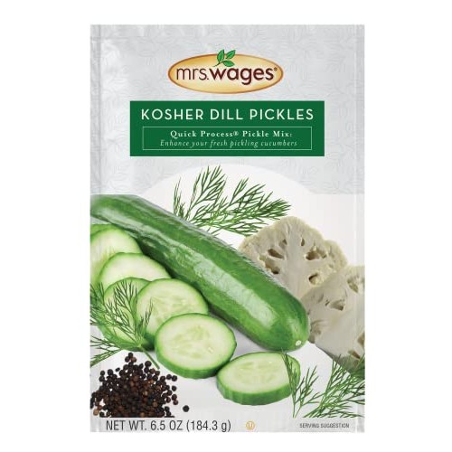 Mrs. Wages Kosher Dill Pickles Quick Process Mix 6.5 Ounce VALU...