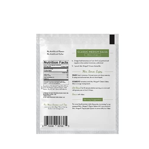 Mrs. Wages Classic Salsa Mix, Medium, 0 .8-Ounce Pouches Pack O