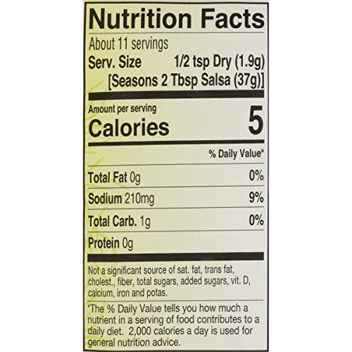 Mrs. Wages Classic Salsa Mix, Medium, 0 .8-Ounce Pouches Pack O