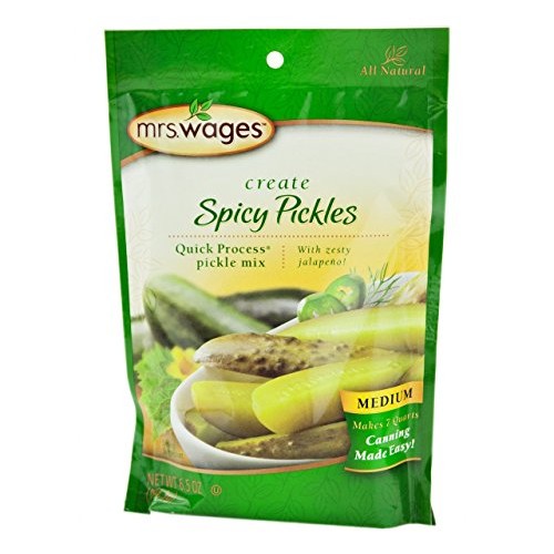 Mrs. Wages Medium Spicy Pickle Canning Mix, 6.5 Oz. Package Pac