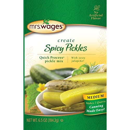 Mrs. Wages Medium Spicy Pickles Quick Process Mix Value Pack Of