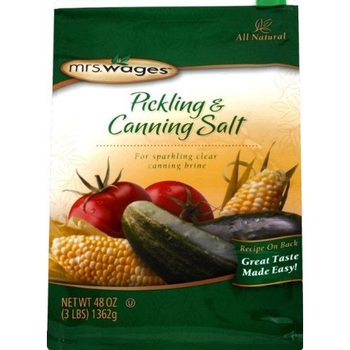 Mrs. Wages Pickling &Amp; Canning Salt, Non-Iodized, 48 Ounces, 3 Lbs