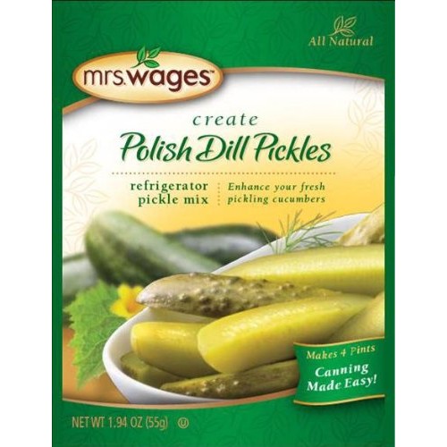 Mrs. Wages Polish Dill Refrigerator Pickle Mix Value Case Of Si