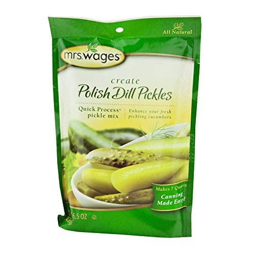 Mrs. Wages Quick Process Polish Dill Pickle Seasoning Mix, Ready