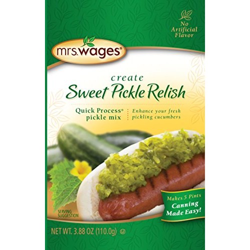 Mrs. Wages Sweet Pickle Relish Quick Process Mix Value Pack Of 12