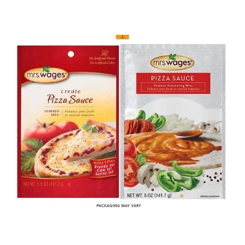 Mrs Wages Pizza Sauce Canning Mix, 5 Oz Package Value Pack Of 12