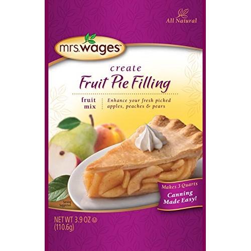 Mrs. Wages Pie Filling Mix, Fruit, 3.9 Ounce Pack Of 12