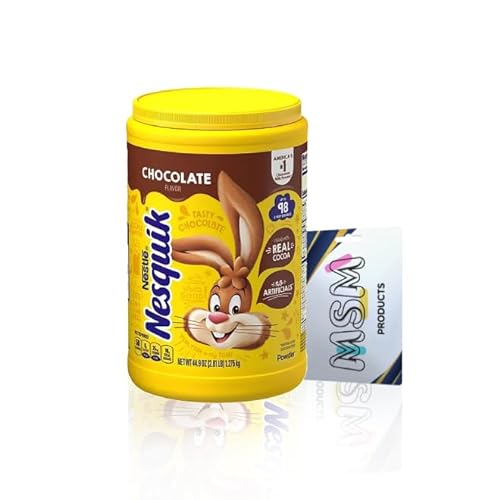 Nesquik Chocolate Powder Drink Mix 44.9 oz. 2.81 lb | Made wit...