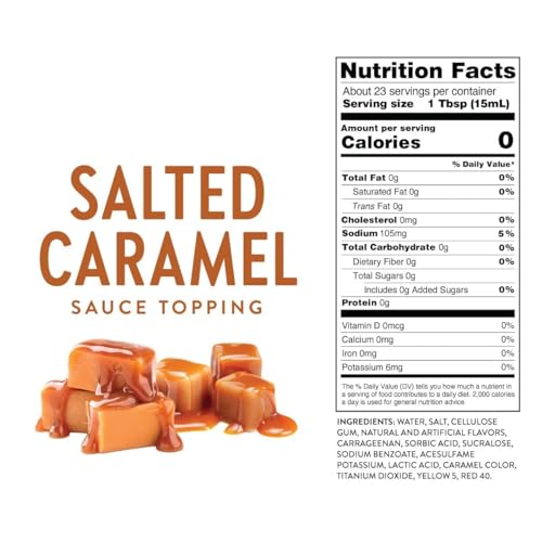 Salted Caramel & Dark Chocolate Espresso Syrup Sauce For Coffee ...