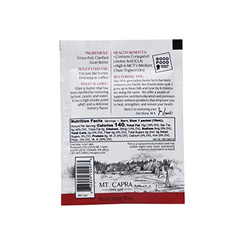 Mt. Capra Since 1928 Goat Milk Ghee | Grass Fed Clarified Butter