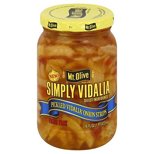 Mt. Olive Simply Vidalia Pickled Onion Strips 16 Oz Pack Of 3