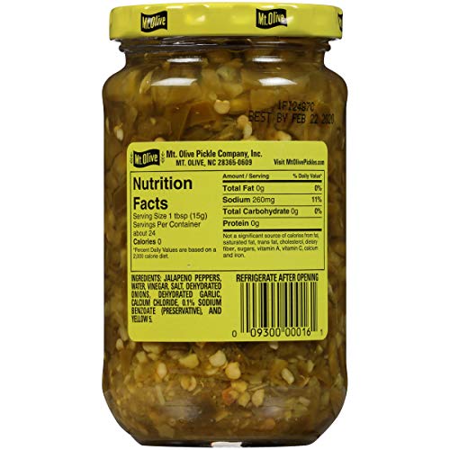 Mt. Olive Diced Jalapeno Peppers 12 Ounce Pack Of 3
