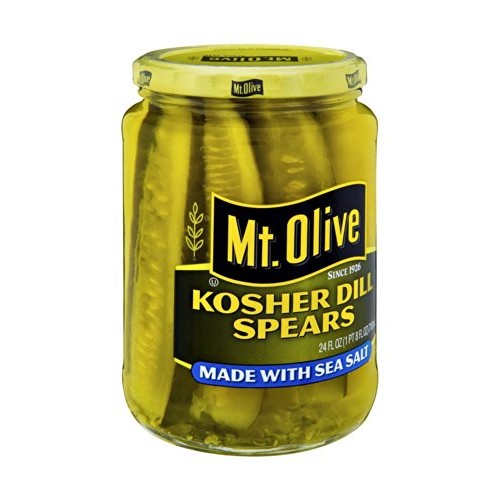 Mt. Olive Kosher Dill Spears Made With Sea Salt 24 Oz Pack Of 2