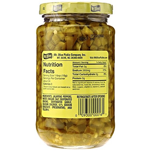 Mt Olive Pickle Co Mt Olive Diced Jalapeno Pepper, 12 Oz